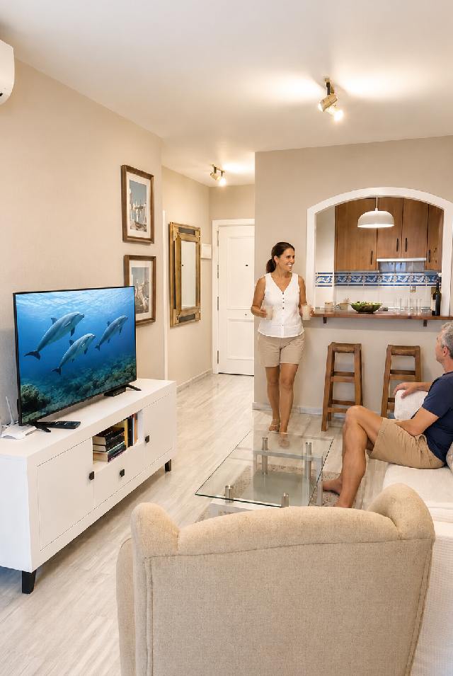 Liebevoll eingerichtetes Apartment Casa Coral an der Costa del Sol.
